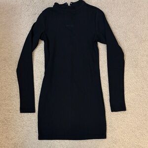 Superdry Women’s Body Con Black Long Sleeve Dress Size Small Like New Condition